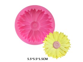 Molde silicona margarita centro redondo 